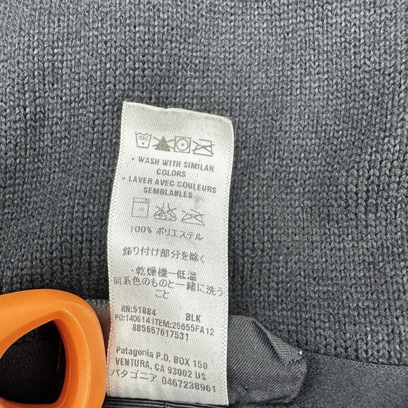 Patagonia Women's Black Better Sweater Knit Winter Designer Luxury Jacket S/C37 - Picture 11 of 16